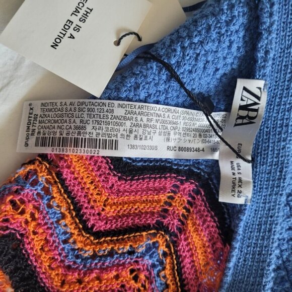 Zara Special Edition Crochet High-waist Skirt and Top Set Size S - Picture 11 of 12